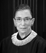 Justice Ruth Bader Ginsburg. Official U.S. Supreme Court photograph, no copyright on U.S. Government photography.