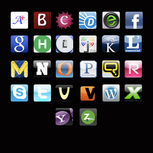 iPhone Alphabet by schnaars cheerleader spelling photo