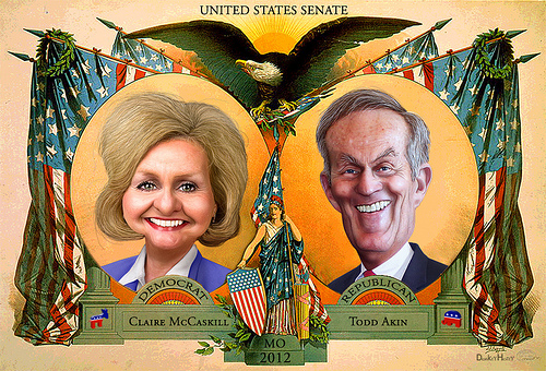 Claire McCaskill vs. Todd Akin - MO Senate 2012 by DonkeyHotey Claire McCaskill photo