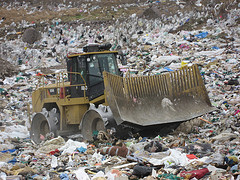 Heavy machinery at the Robin Hood Bay landfill by ColinD13 landfill photo