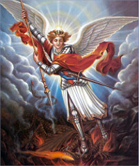 Michael defeats Satan 03 by Waiting For The Word satan photo