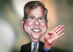 Jeb Bush - Caricature by DonkeyHotey jeb bush photo