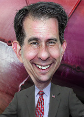 Scott Walker - Caricature by DonkeyHotey scott walker photo
