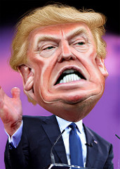 Donald Trump - Caricature by DonkeyHotey donald trump photo
