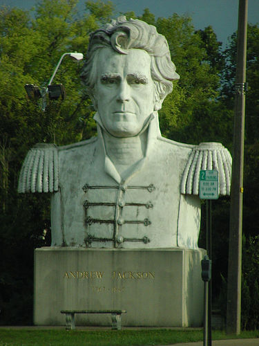 Andrew Jackson statue in downtown Jackson by lordsutch andrew jackson photo