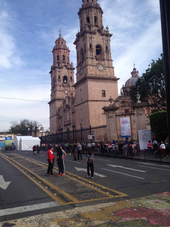 Morelia's central cathedral.