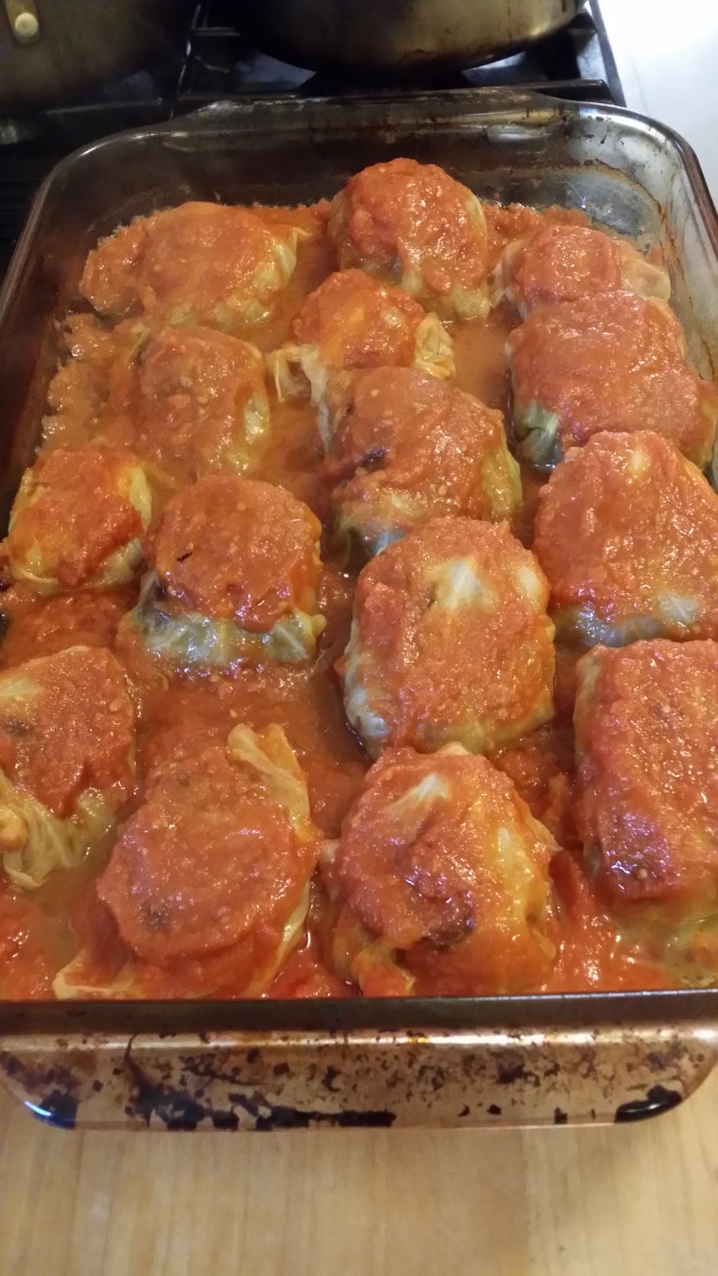 Stuffed cabbage--Russian soul food.