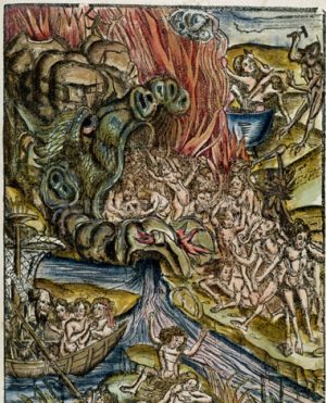 medieval illuminations demon leaving