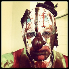#halloween #zombieclown ready to scare the bejesus out of grown men! by SailorHitch creepy clown photo