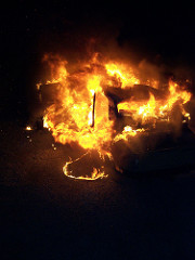Fire! by Pitel car fire photo