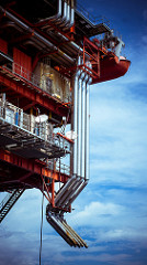 Pipes by Graf Spee oil rig photo