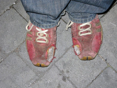 worn sneakers by jontintinjordan sneakers photo