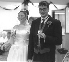 James and Melissa toast by Elijah mormon wedding photo