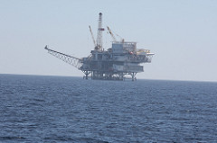 Oil Platform in the Santa Barbara Channel, California 2 by Ken Lund offshore drilling photo