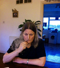 Grumpy vaper by myeralan vaping photo
