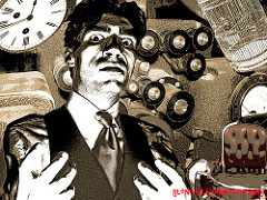 50s Movie poster mad scientist style by glen edelson doom photo