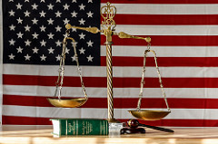 Scales of Justice Law Dictionary Gavel USA Flag by allenallen1910 gavel photo