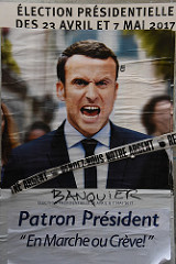 Campagne électorale 2017 by Christophe Becker macron photo