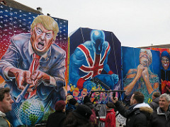 Donald Trump at Basel Fasnacht Carnival 201711 by sfmission.com partisan media photo