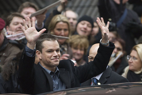 Matt Damon Waving by theglobalpanorama matt damon photo
