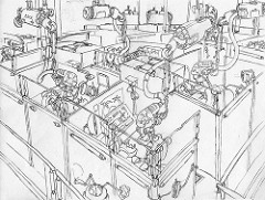Cube Farm dystopia by Wild Guru Larry robot worker photo