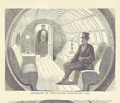 Image taken from page 675 of 'Underground, or Life below the surface. Incidents and anecdotes beyond the light of day, startling adventures ... mines, and the mode of working them, etc' by The British Library pneumatic tube photo