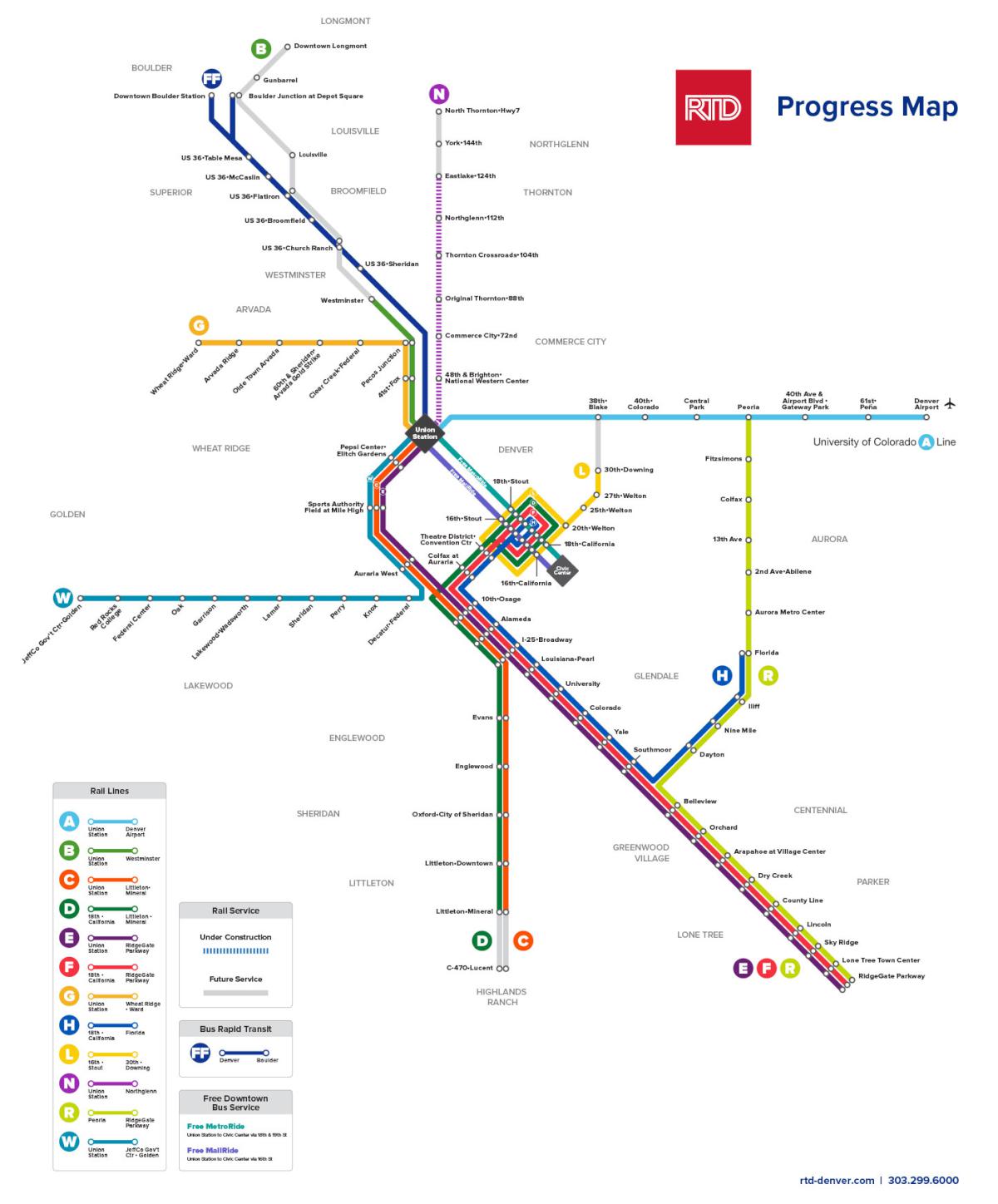 Rtd Denver Rail Map An Afternoon On Denver's Fastracks - Ordinary Times