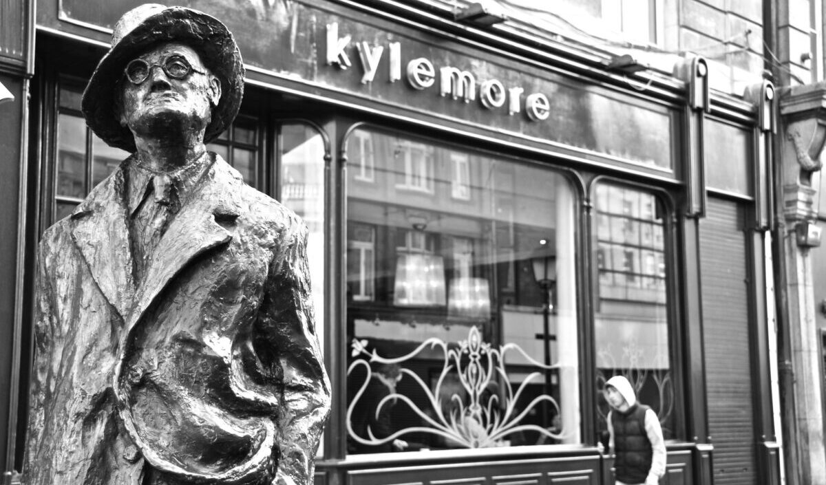 James Joyce statue in Dublin, Ireland