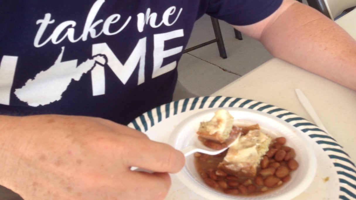 Brown beans and cornbread